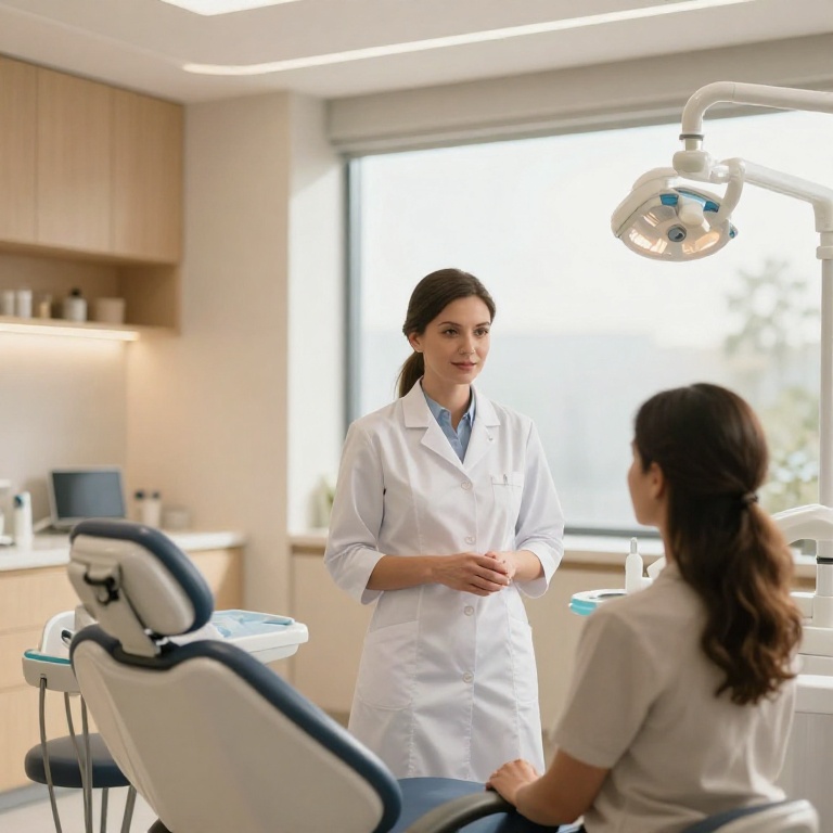 Приём в современной стоматологической клинике